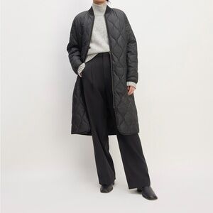 Everlane ReNew Long Liner Black, Size S